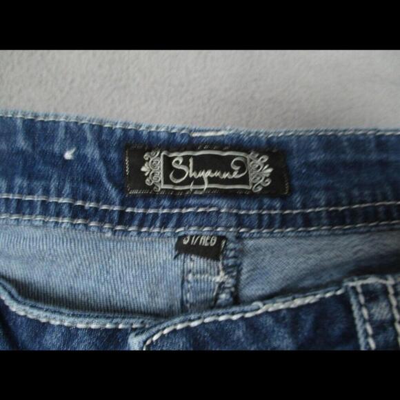 Shyanne Embellished Jeans - Size 32x32 Womens Denim Western Aztec Thick Stitch - Picture 7 of 9